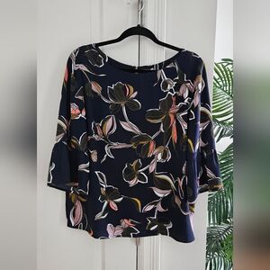 💝Halogen floral blouse